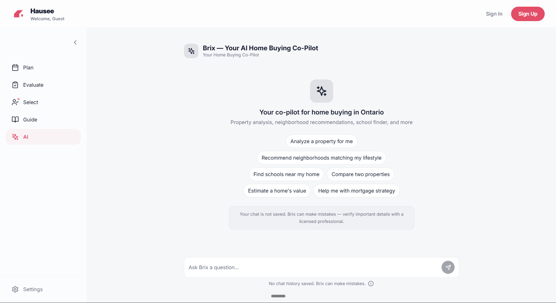 Hausee Brix App Screenshot