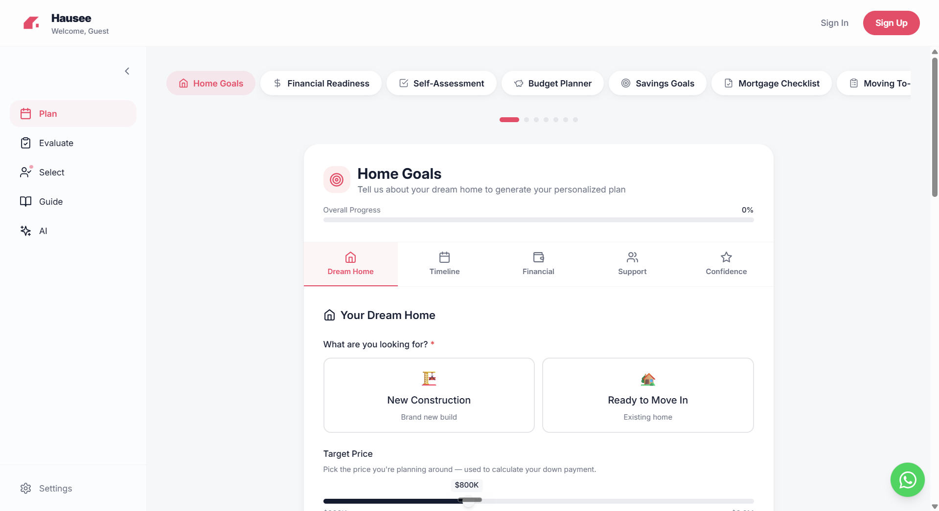 Hausee Plan App Screenshot